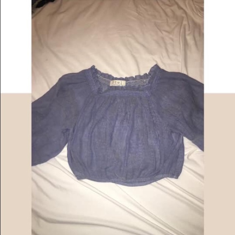 Off the shoulder crop top